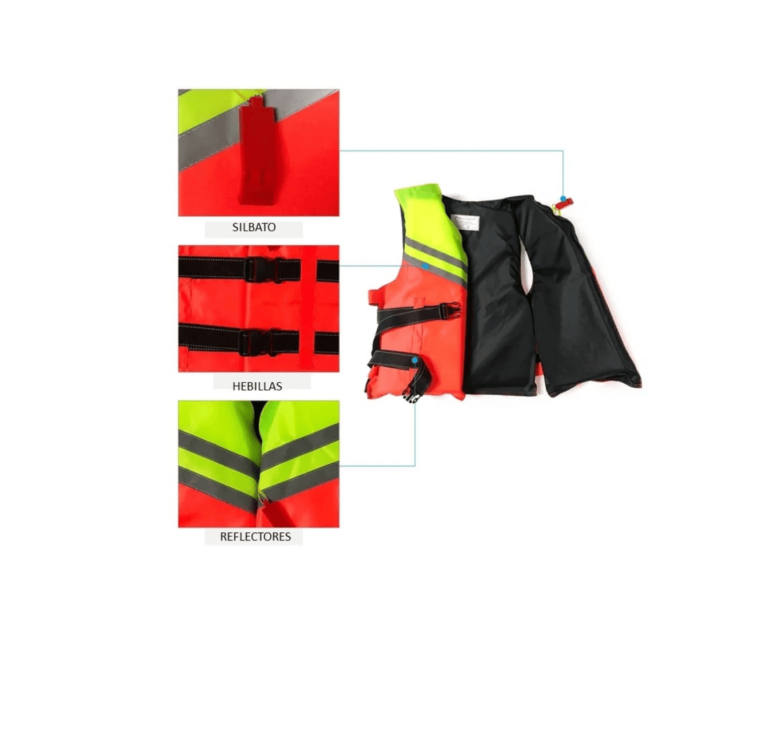 Chaleco salvavidas hasta 90KGS