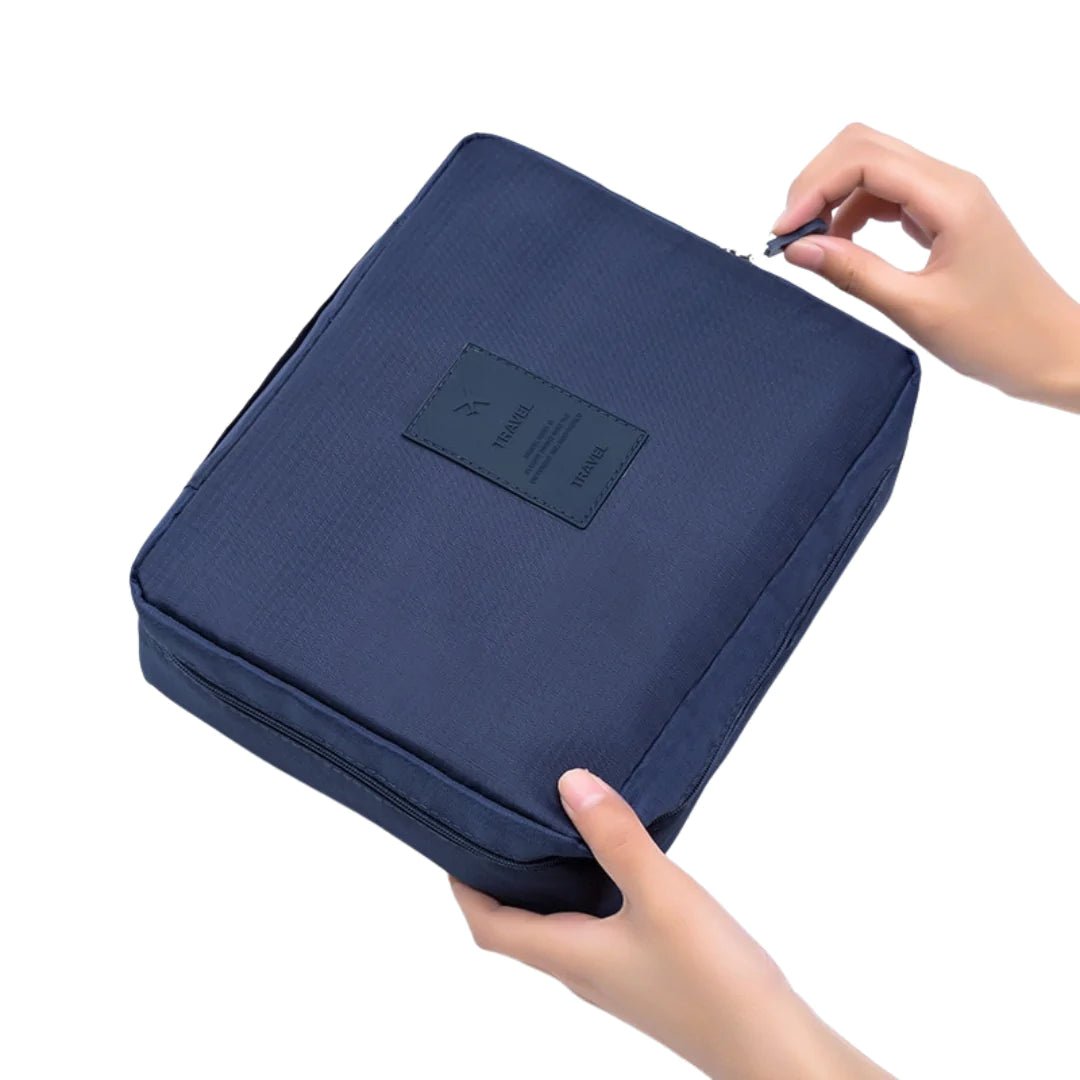 Neceser para viaje con manija porta cosmeticos