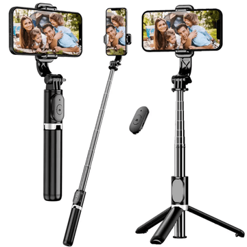 Trípode y Palo Selfie + Control Remoto Bluetooth