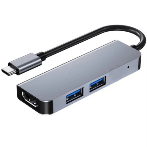 Adaptador 3 puertos HUB USB y HDMI a USB-C