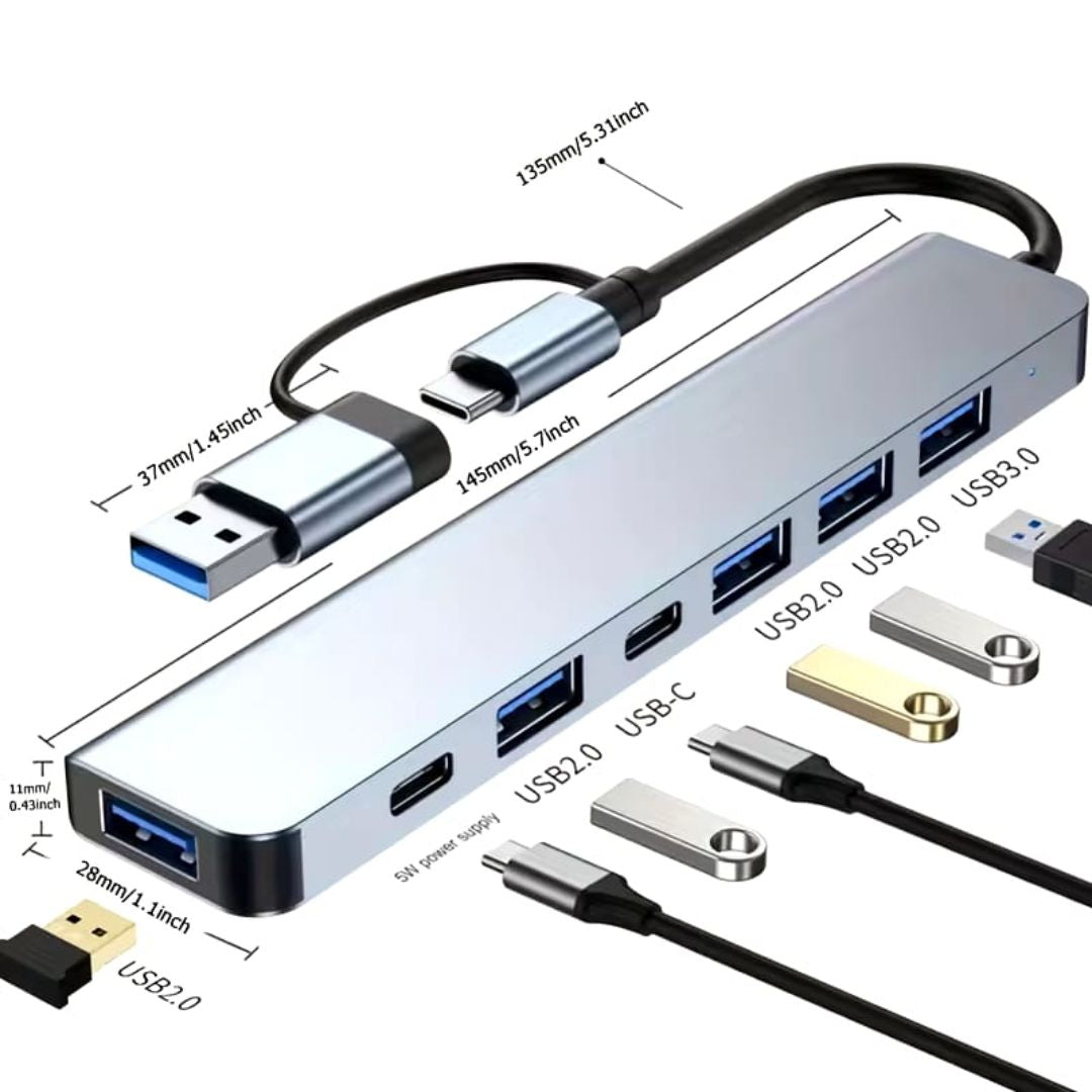 Hub USB-C Multipuerto 7 en 1