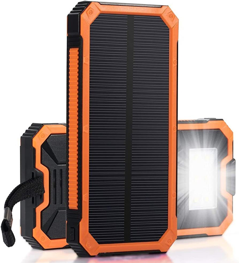 Powerbank Solar 8mAh con linterna LED