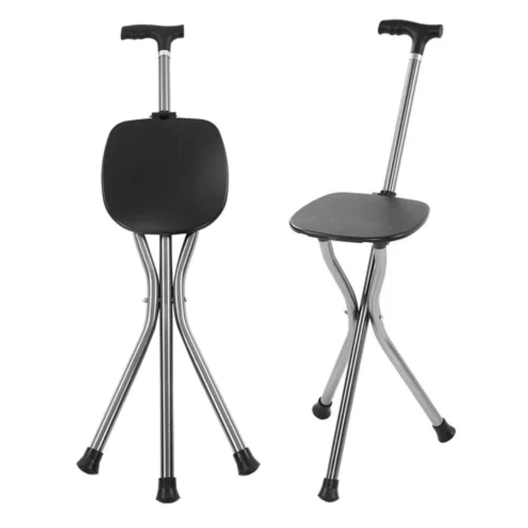 Baston con Asiento Plegable