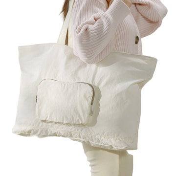 Bolso plegable de viaje grande de tela resistente