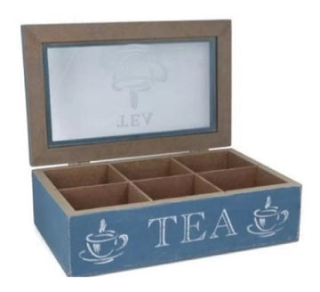 Caja para Té madera vintage