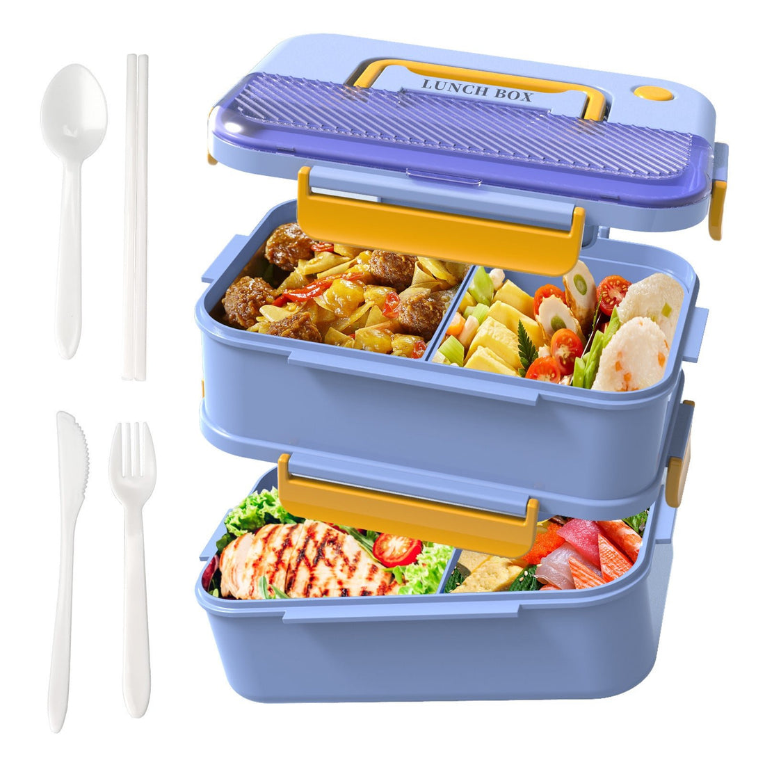 Lunchera Tupper Rectangular con Divisiones