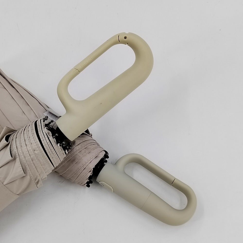 Paraguas Compacto Automático con Mosquetón y Protección UV