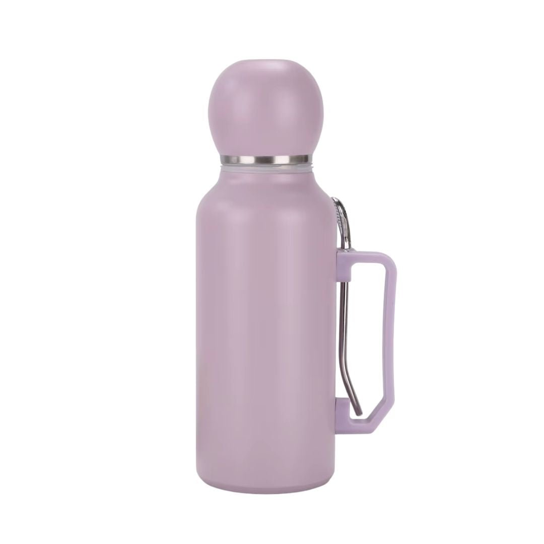 Termo con Tapa de Mate y Bombilla Integrada - PREVENTA