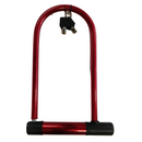 Candado para bicicleta U lock máxima seguridad, color rojo