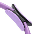 aro para pilates en color violeta detalle de agarre