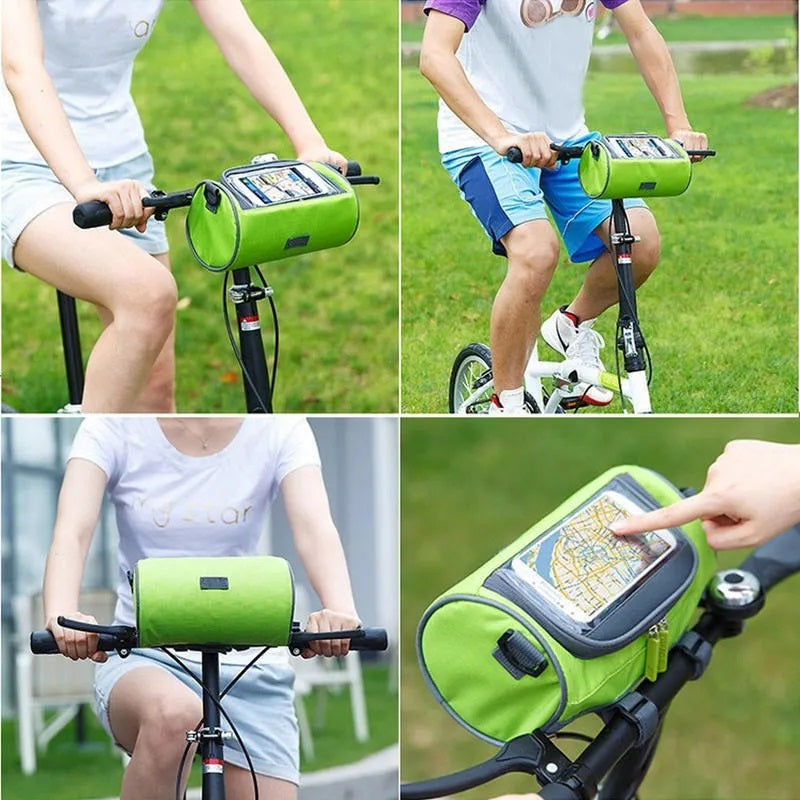 Bolso Alforja Desmontable para Bicicleta con Táctil para Celular