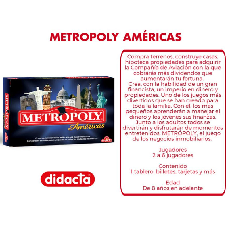 Juego de Mesa Metropoly America