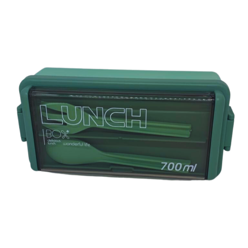 Tupper Lunch Box con cubiertos y divisiones