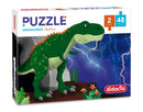 Puzzle 2x1 de Dinosaurios 48 Piezas C/U