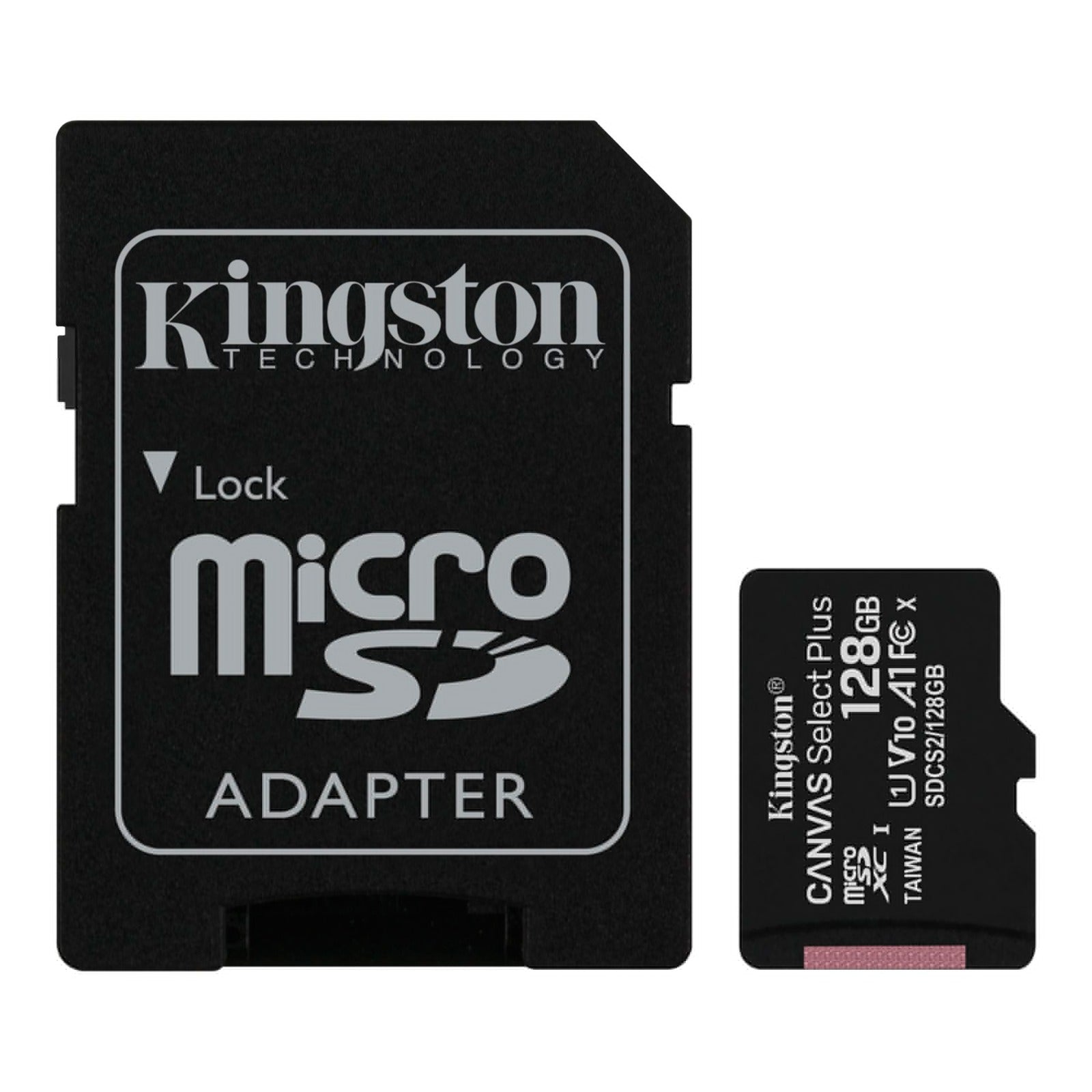 KINGSTON - MEMORIA MICRO SD 128gb con adaptador